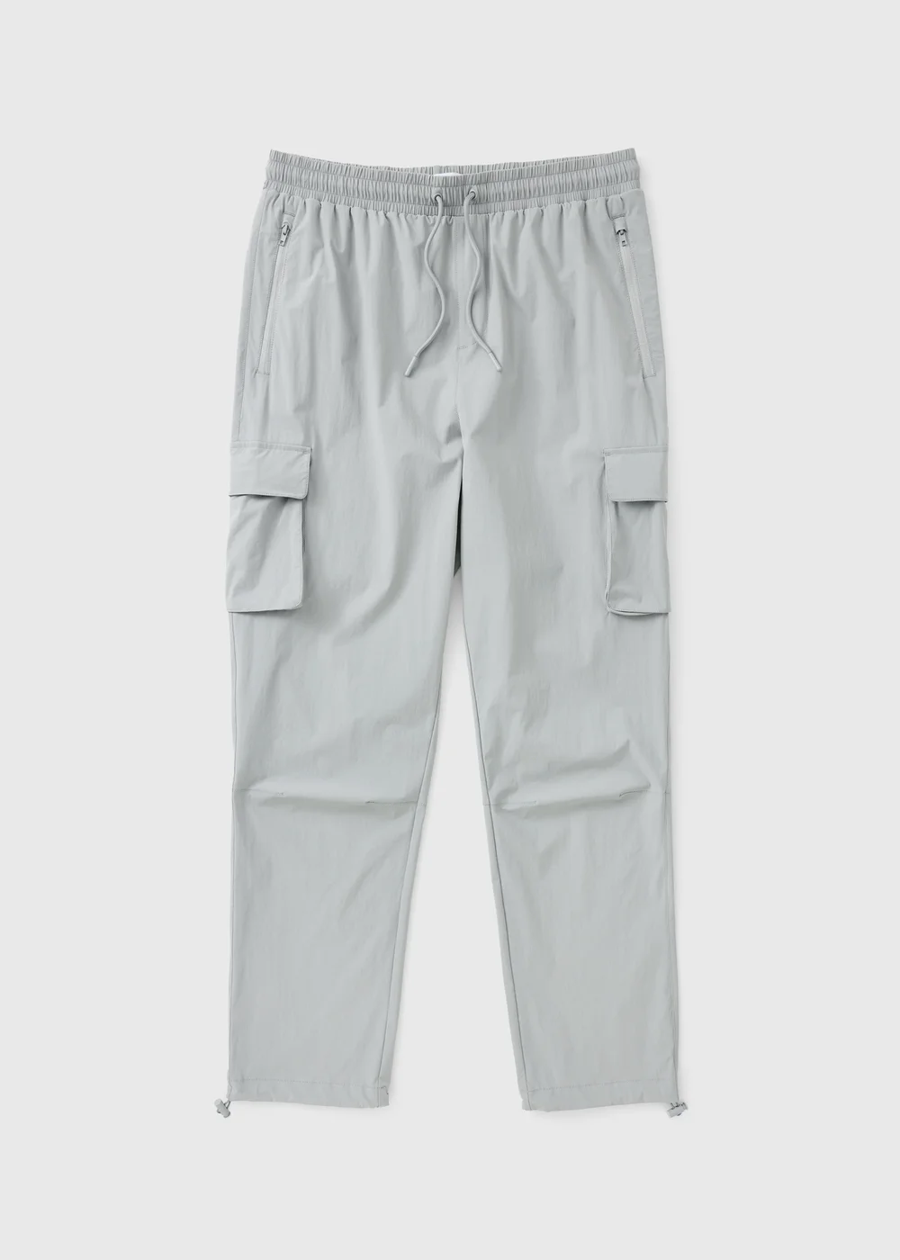Light Grey Tech Cuffed Cargo Co Ord Trousers - S Image 4