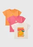 3 Pack Girls Pink Lemon T-Shirts (1-7yrs) - 1 to 1 half years Image 1