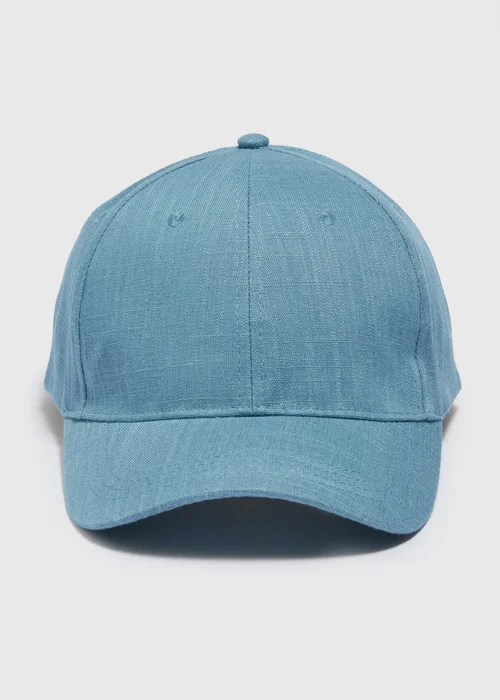 Blue Linen Cap - One Size Image 1