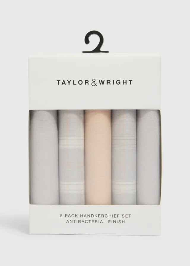 5 Pack Taylor & Wright Handkerchiefs