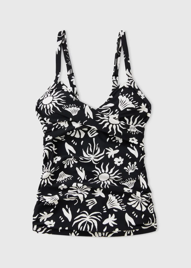 Black Celestial Shapewear Tankini Top