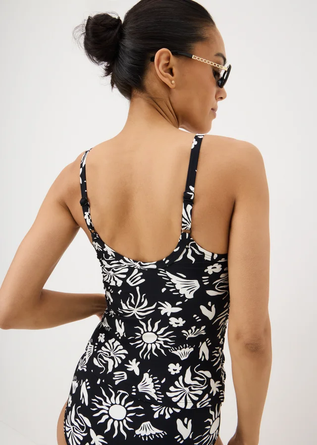 Black Celestial Shapewear Tankini Top