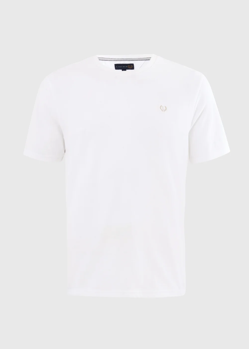 Lincoln Solid White T-Shirt - Small Image 1