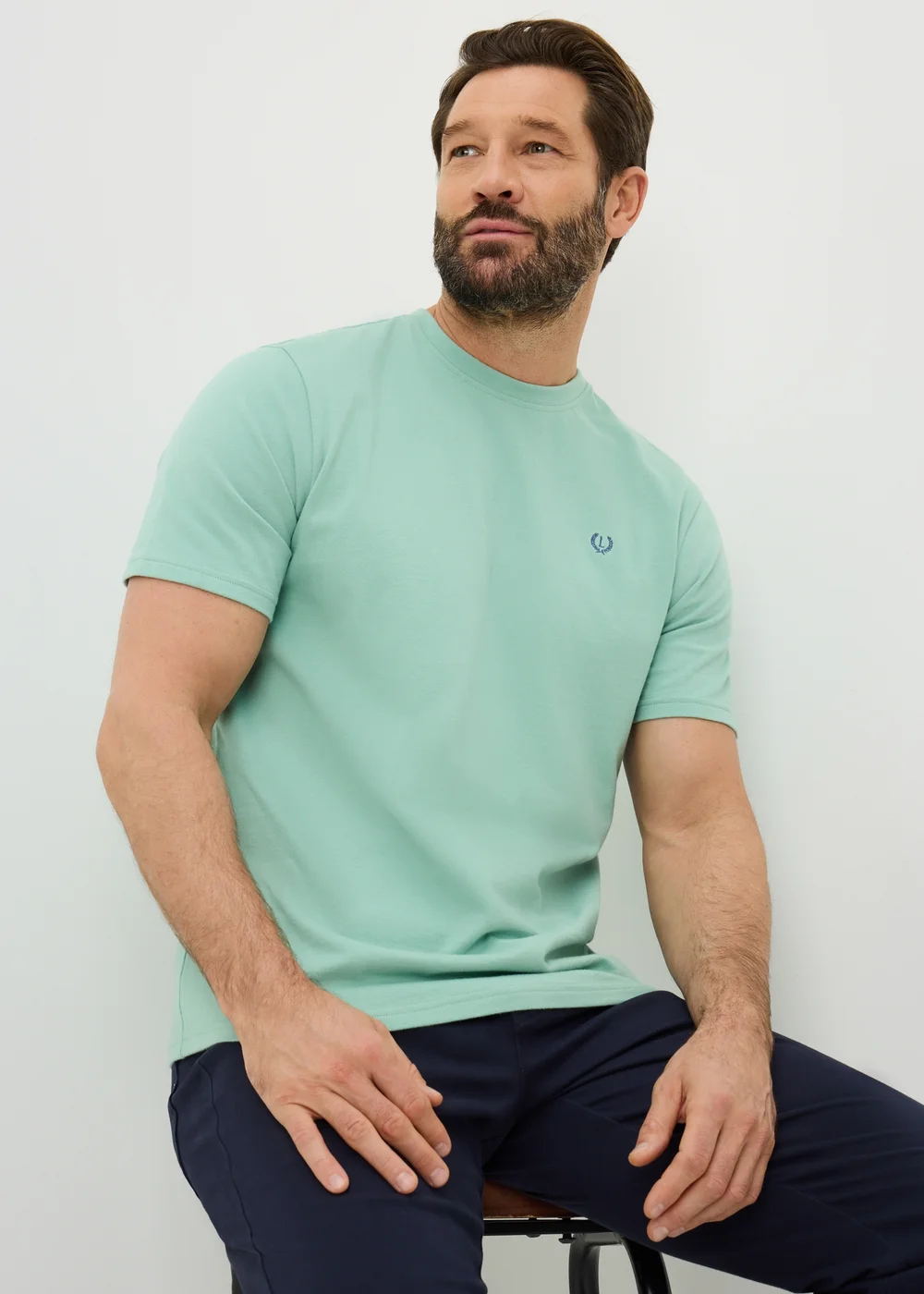 Lincoln Solid Mint T-Shirt - Small Image 2