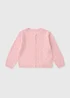Girls Pink Pointelle Cardigan (1-7yrs) - 1 to 1 half years Image 1