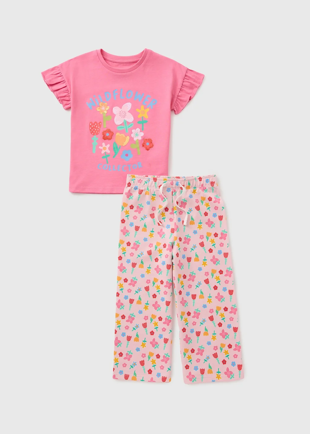 Girls Wildflower Wide Leg Set (1-7 Years) - 1 to 1 half years Image 1