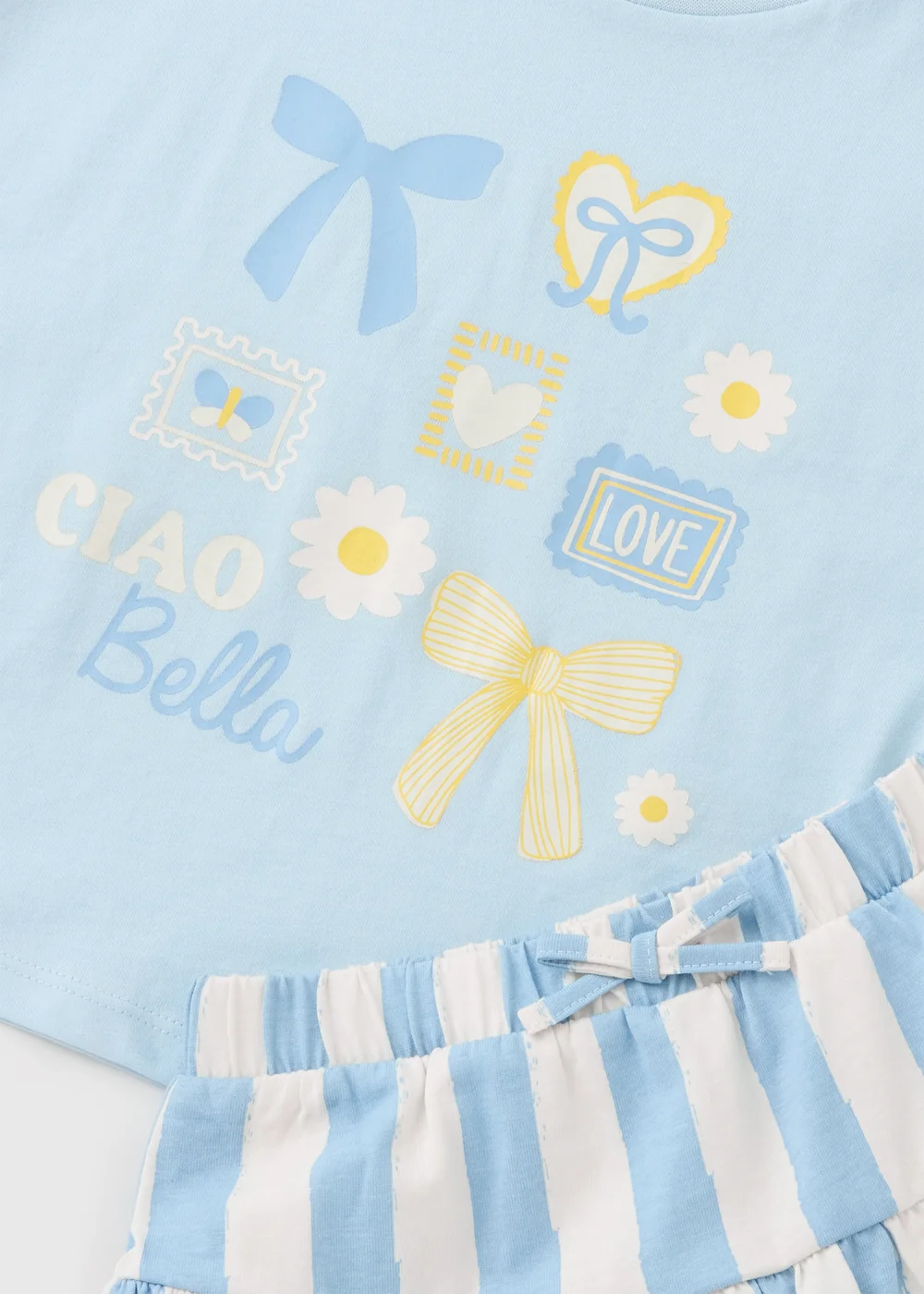 Girls Blue Ciao Bella Top & Skort Set (1-7yrs) - 1 to 1 half years Image 2