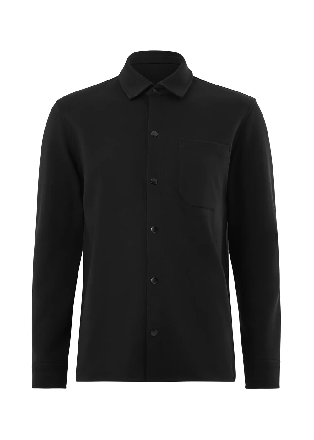 Black Interlock Co Ord Shacket - S Image 4