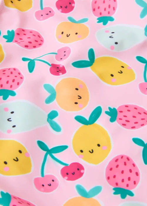 Girls Pink Fruit Swimming Costume (1-7yrs) - 1 to 1 half years Image 2