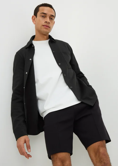 Black Smart Jogging Shorts - Small Image 1