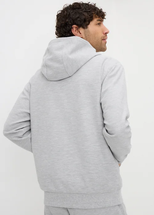 Grey Textured Zip Up Co Ord Hoodie - Small Image 3