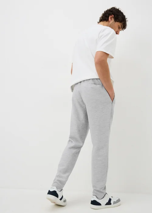 Grey Seam Front Tapered Co Ord Jogging Bottoms - Small Image 2