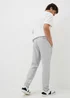 Grey Seam Front Tapered Co Ord Jogging Bottoms - Small Image 2