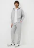 Grey Seam Front Tapered Co Ord Jogging Bottoms - Small Image 1