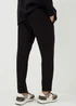 Black Interlock Co Ord Jogging Bottoms - Small Image 3