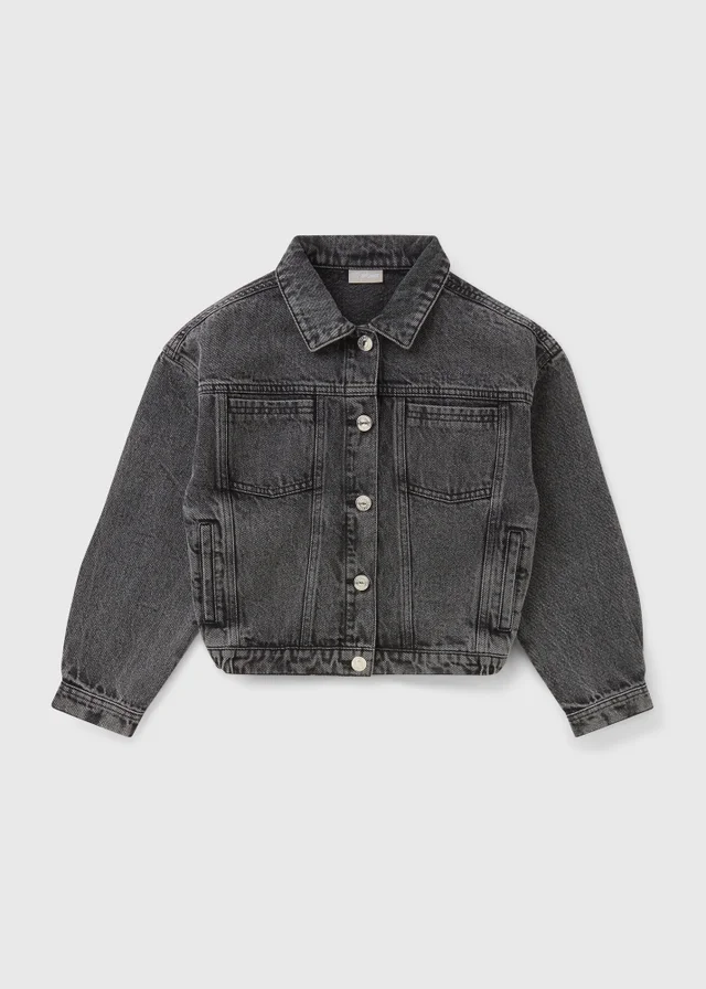 Black Wash Denim Jacket (7-15yrs)