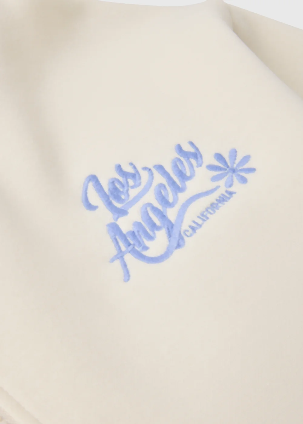 Girls Cream Los Angles Zip Hoodie (7-15yrs) - Age 7 Years Image 2