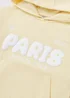 Girls Yellow Paris Slogan Hoodie (7-15yrs) - Age 7 Years Image 2