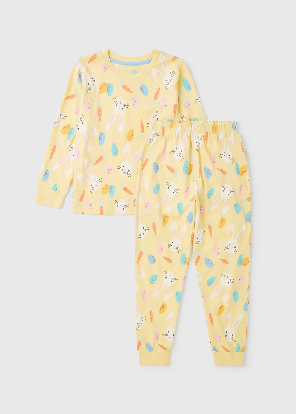 Kids Yellow Easter Bunny Long Pyjama Set (1-13yrs) - 1 to 1 half years Image 1