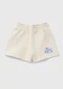 Girls Cream Los Angles Jogger Shorts (7-15yrs) - Age 7 Years Image 1