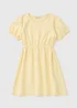 Girls Yellow Textured Dress (7-15yrs) - Age 7 Years Image 1
