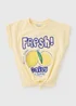 Girls Yellow Fresh Lemon T-Shirt - Age 7 Years Image 1