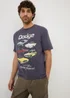 Navy Dodge Printed T Shirt - Small Image 1
