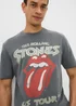 Grey Rolling Stones Band T-Shirt - Small Image 2