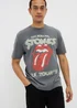 Grey Rolling Stones Band T-Shirt - Small Image 1