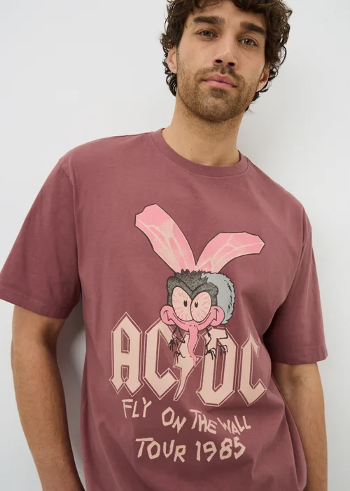 AC DC Maroon Band T-Shirt - Small Image 3