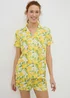 Lemon Button Up Short Pyjama Set - Extra small Image 1