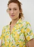 Lemon Button Up Short Pyjama Set - Extra small Image 2