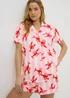 Pink Lobster Button Up Short Pyjama Set - Extra small Image 1