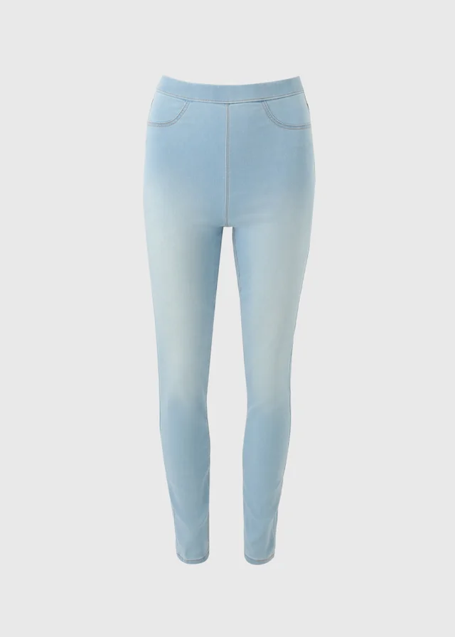 Rosie Light Wash Pull On Jeggings