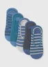5 Pack Blue Invisible Trainer Liner Socks - Sizes 6 - 8.5 Image 1