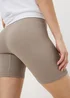 Beige Seamless Cycling Shorts - Small Image 3
