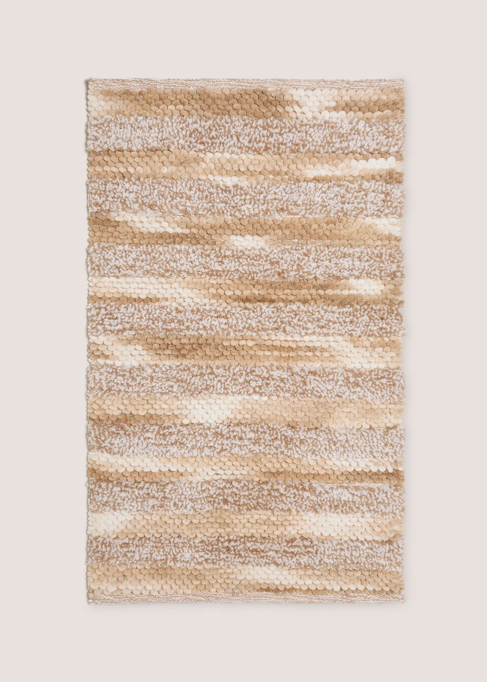 Brown Marl Chenille Bath Mat Image 1