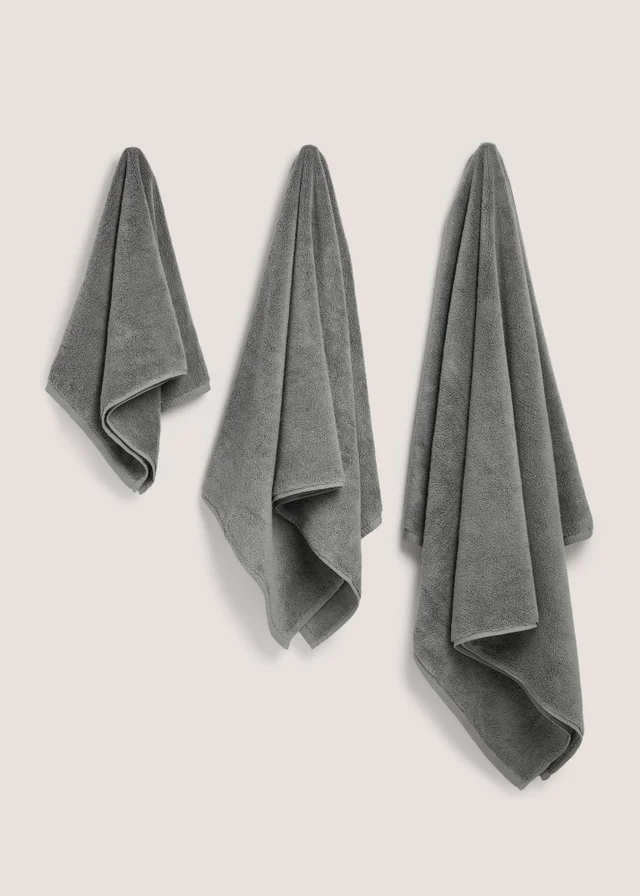 Grey Luxury Zero Twist Towels