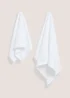 White Textured Brick Zero Twist - Hand Towel Image 1