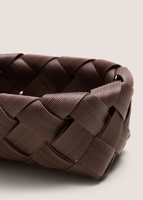 Brown Woven Small Basket Image 2