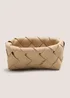 Cream Woven Small Basket Image 1