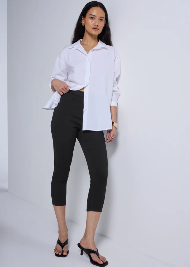 Black Cropped Jeggings