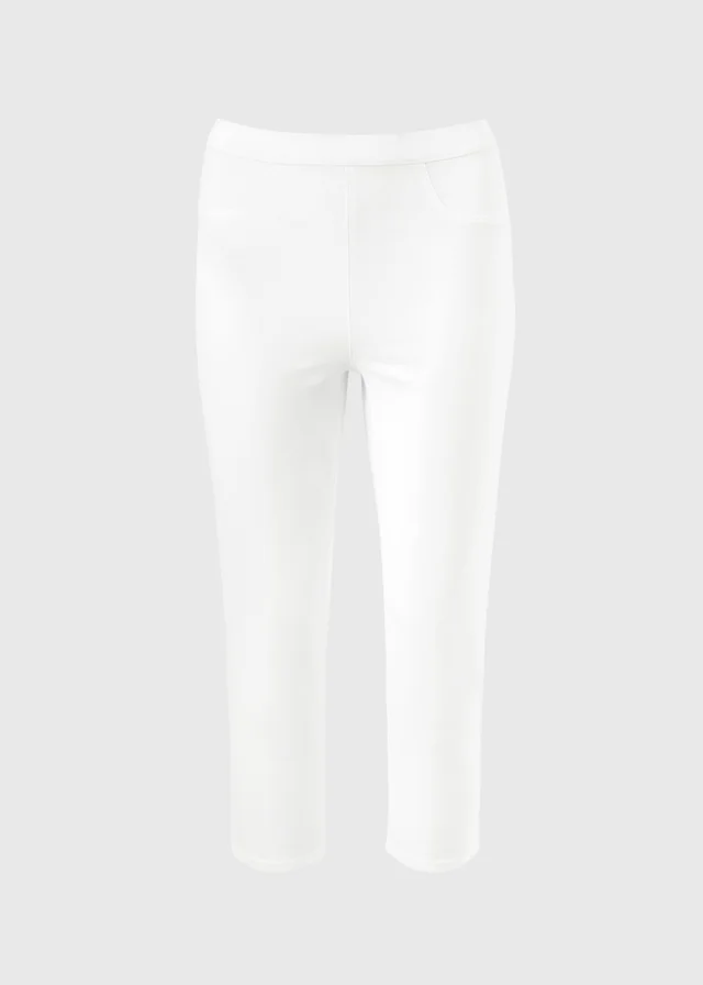 White Rosie Cropped Jeggings