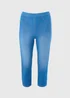 Bright Blue Rosie Cropped Jeggings - Size 8 Image 4