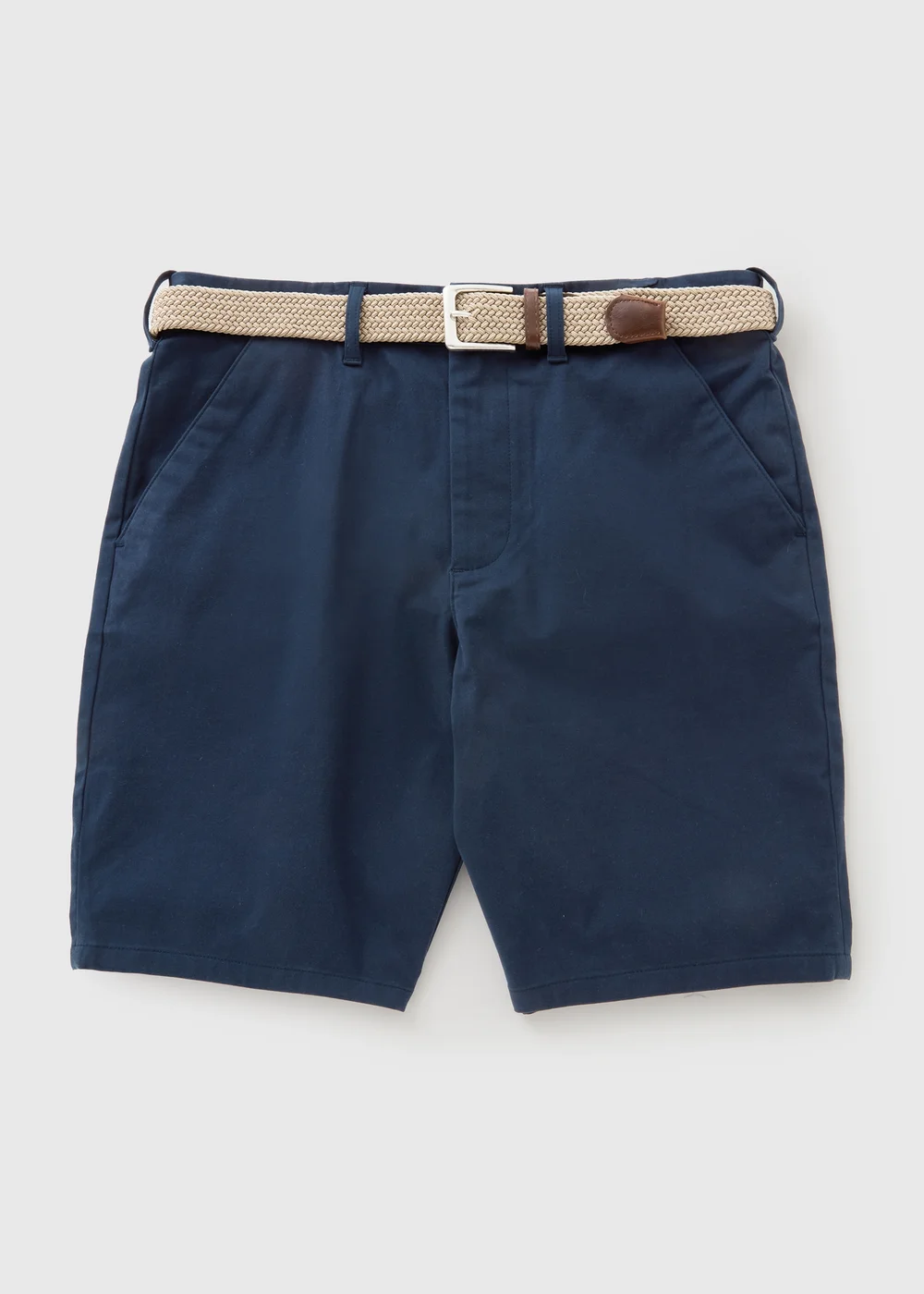 Lincoln Navy Belted Chino Shorts - 32 waist Image 1