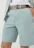 Lincoln Sage Green Belted Chino Shorts - 32 waist Image 2