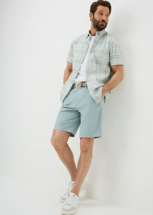Sage Green Chino Shorts - 32 waist Image 1