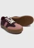 Girls Burgundy Panel Trainer (Younger 10-Older 5) - Size 10 Infants Image 2