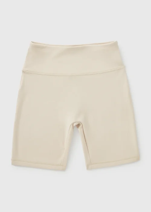 Girls Cream Soft Touch Cycling Shorts (7-15yrs) - Age 7 Years Image 1