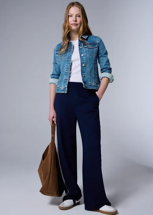 Mid Wash Stretch Denim Jacket - 8 Image 2